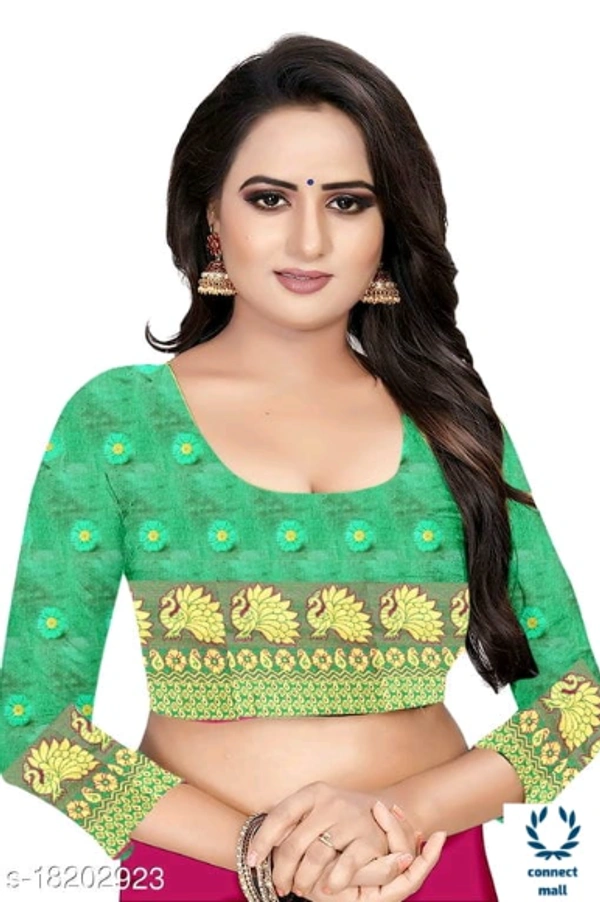 COTTON BASED JACQUARD SAREES - Saree Length Size-5.5m Blouse Length Size-0.8, Cotton Silk, Zari Woves, Pack of;1